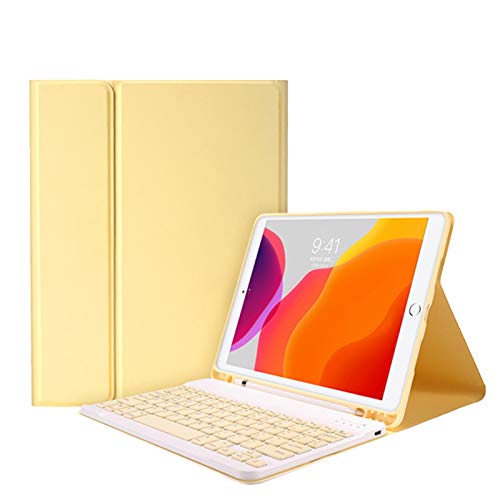 HAODEE Für iPad Mini 6 8,3 Zoll Fall Magnetische Schlanke mit Bluetooth Touchpad Tastatur Mauskoffer (Color : Yellow, Size : Mini 6) von HAODEE