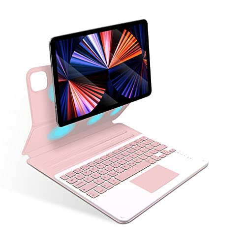 HAODEE Für iPad Pro 11 Case Keyboard Case 2021 2020 2018 Teclado für iPad Air 5 2022 Magic Keyboard Cover (Color : Pink, Size : for IPad Air 4 10.9) von HAODEE