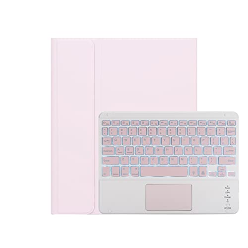 HAODEE Für iPad Pro 11 -Zoll 2020 2021 für iPad Air 4 Tastaturhülle mit Trackpad für iPad 7. 8. Generation Fall 10.5 Air 3 Tastaturgehäuse (Color : Backlight Pink, Size : for IPad Pro11) von HAODEE