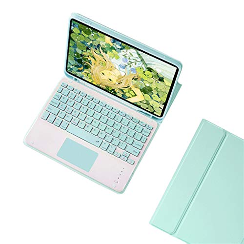HAODEE Für iPad Pro Case Air 4 10,9 Zoll magnetische Schlankabdeckung mit Bluetooth Touchpad -Tastatur -Maushülle (Color : Blue Touch, Size : IPad Pro 11) von HAODEE
