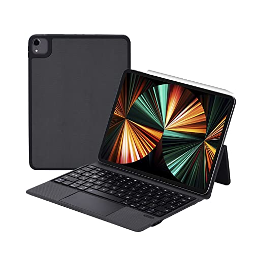 HAODEE Wireless Magic Tastatur für Apple iPad Air 5 Hülle Magnethülle Tastaturabdeckung (Color : Black, Size : for Air 4 10.9) von HAODEE