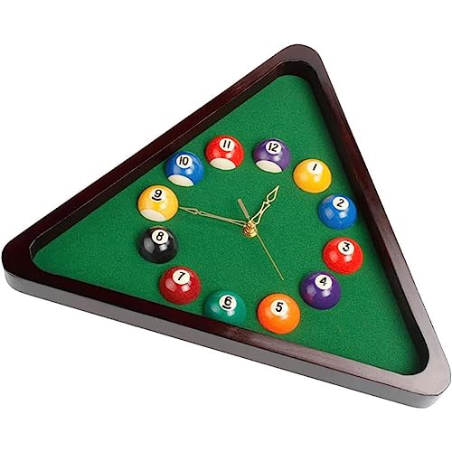 HAODING Billard Ball Runde Acryl Wanduhr, Wanddeko, Billard Wandkunst, Dekoration Uhren, Nicht Tickend, Geräuschlose Uhr, Kunst Für Wohnzimmer, Küche, Schlafzimmer, 12 In von HAODING