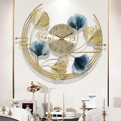 Wanduhr Groß Modern, Wohnzimmer Uhr Wand Lautlos, Wanduhren Für Küche Schlafzimmer Kreativ Modisch, Für Die Wand Zu Hause 3D Kunstdekor Für Wohnzimmer Schlafzimmer Gang Hintergrund Wandverzierung von HAODING