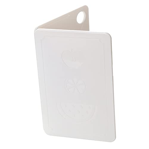 HAOHIZE Faltbares Schneidebrett, faltbares Küchen-Schneidebrett, tragbares Kunststoff-Obst-Schneidebrett für Outdoor-Picknick-Camping, 20 x 12,5 x 0,8 cm (Nordic Rice White 20x12.5x0.8cm) von HAOHIZE