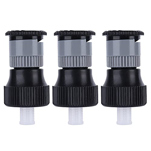 HAOHIZE Gartensprinklerköpfe, 3 Stück, 360°-Nebeldüsen, rotierende, vergrabene Sprühdüse, G1/2 Innengewinde, Bewässerungssprinkler, Rasensprüher, Bewässerungssystem für den Garten von HAOHIZE