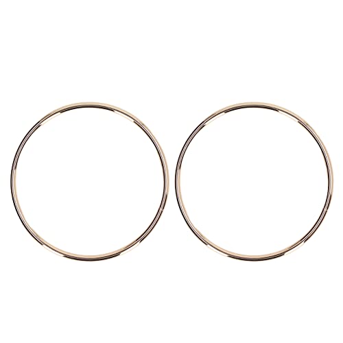 HAOHIZE Handtaschengriff, 2 Stück, Handtaschengriffe, Zubehör, feine Verarbeitung, runde Form, hohe Härte, Taschengriffe (Helles Gold) von HAOHIZE