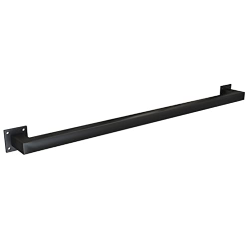 1 Stück anpassbares 1,6-20 Fuß Treppenhandlauf-Set – stabiles Geländer for drinnen und draußen(Black,50cm) von HAOJZE