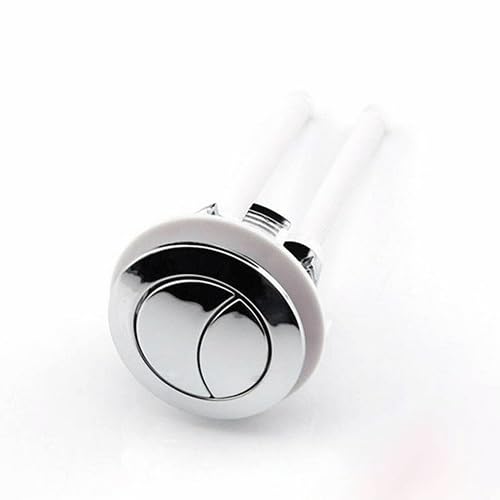 1 x Druckknopf for den Wassertank der Toilette mit Doppelspülung – 38 mm rundes Ventil for Wassersparen, einfache Installation, langlebiges Kunststoffmaterial von HAOJZE