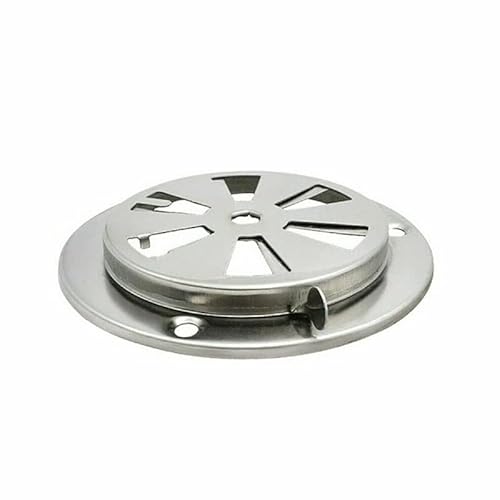 Luftklappen-Entlüftungsklappe aus Edelstahl for Grill-Smoker-Abluft – verstellbarer runder Ersatz for die Entlüftung zu Hause (1 Stück)(D 95mm) von HAOJZE