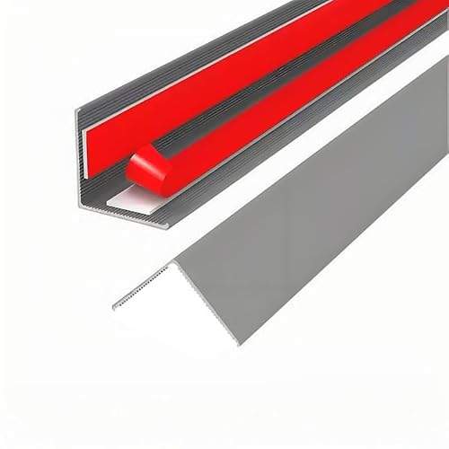 100 cm Treppenkantenschutz Aus Aluminiumlegierung, Übergangsleiste Boden – Für Stufenkantenschutz, Treppenkanten, Übergangsleiste, Metall-Eckleiste(Gray,25mm) von HAOKKV