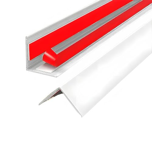 100 cm Treppenkantenschutz Aus Aluminiumlegierung, Übergangsleiste Boden – Für Stufenkantenschutz, Treppenkanten, Übergangsleiste, Metall-Eckleiste(White,30mm) von HAOKKV