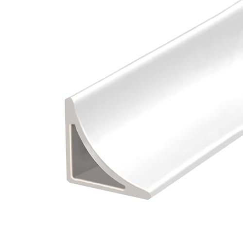 1m Türschwellen Leiste Selbstklebend, Gummirampe Für Fliesen/Holz/Teppich, Selbstklebende Teppichleiste Für Türöffnungen Und Schwellen(White,1.3cm*2cm) von HAOKKV
