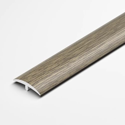 3 * 90cm Schwellenüber, Bodentrennstreifen, PVC Abdeckleiste, Türschwellenleisten Zum Verbinden Von Bodenlücken, Teppichen, Fliesen(Grey Wood Grain,4cm/1.57in) von HAOKKV
