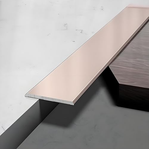 3 * 90cm Türschwellen Leiste, Flache Trennleiste, Aluminium Boden-Leiste, Metallbodenleisten Für Türen, Schwellen, Rampen, Fliesen, Laminate(Pink,6cm/2.3in) von HAOKKV
