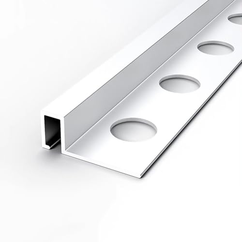 3 Stück Aluminium-Übergangsleiste Boden, Zum Füllen Von Höhenlücken Zwischen Türen, Schwellen, Fliesen Und Laminaten Zwischen 0,5 Und 1,2 cm(Silver,0.8cm*1.2cm*2.92cm) von HAOKKV