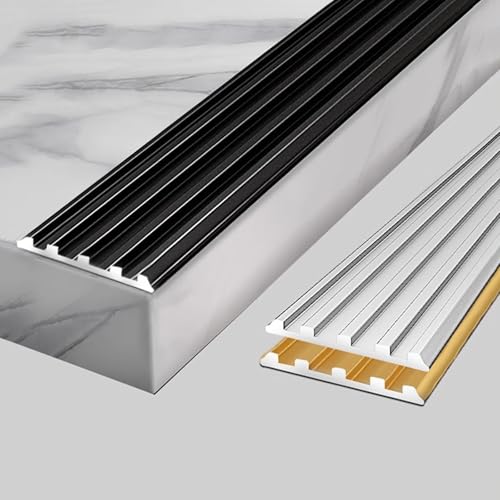 3Stück*90cm Türschwellen Leiste, Kantenschutz for Laminatböden, Geeignet Für Treppenstufen Im Innen-und Außenbereich(Gold,4cm/1.57in) von HAOKKV