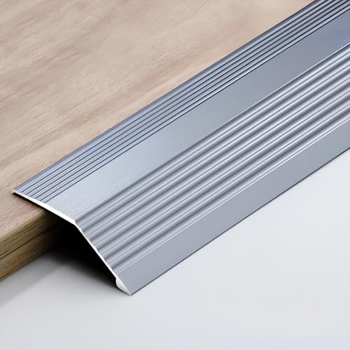 90cm Aluminium Boden Übergangsleiste, zum Füllen von Fugen zwischen Türöffnungen, Fliesen und Laminatübergängen mit Einer Höhe von 1 bis 4 cm(Gray,5.5cm/2.16in) von HAOKKV