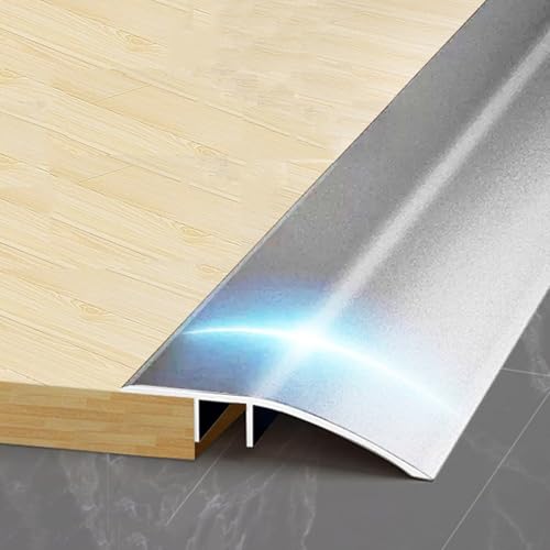 90cm Aluminium-Bodenübergangsleiste, Schwellenrampen Für Türschwellenreduzierer, Türkantenverkleidung, Geeignet Für Schwellenhöhen Unter 2,5 cm(Gray,W4.3cm) von HAOKKV