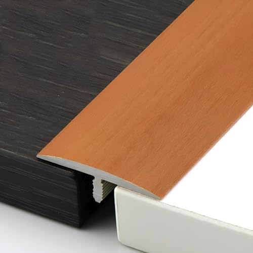 90cm Holzmaserung-Bodenbelag-Randstreifen, PVC- Übergangsleiste Boden, Geeignet Für Fliesen, Holzböden Und Teppiche(Cherry Wood) von HAOKKV