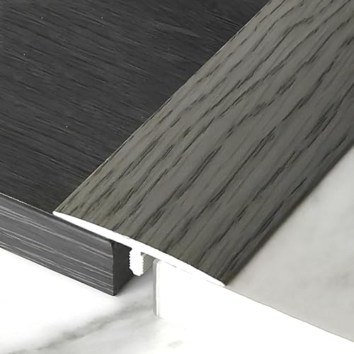 90cm Holzmaserung-Bodenbelag-Randstreifen, PVC- Übergangsleiste Boden, Geeignet Für Fliesen, Holzböden Und Teppiche(Dark Gray) von HAOKKV