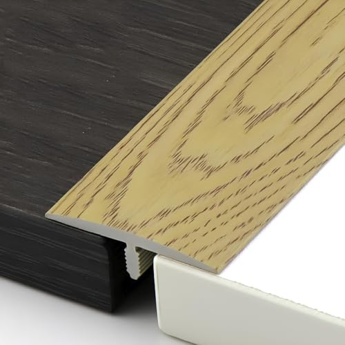 90cm Holzmaserung-Bodenbelag-Randstreifen, PVC- Übergangsleiste Boden, Geeignet Für Fliesen, Holzböden Und Teppiche(Light Oak) von HAOKKV