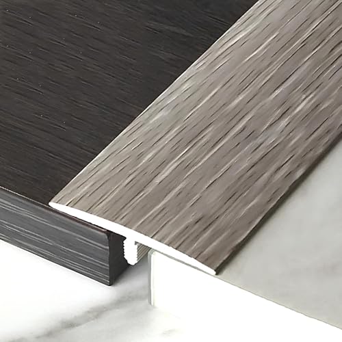 90cm Holzmaserung-Bodenbelag-Randstreifen, PVC- Übergangsleiste Boden, Geeignet Für Fliesen, Holzböden Und Teppiche(Pewter Gray) von HAOKKV