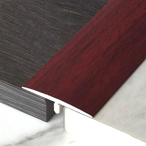 90cm Holzmaserung-Bodenbelag-Randstreifen, PVC- Übergangsleiste Boden, Geeignet Für Fliesen, Holzböden Und Teppiche(Red Oak) von HAOKKV