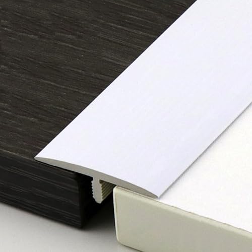 90cm Holzmaserung-Bodenbelag-Randstreifen, PVC- Übergangsleiste Boden, Geeignet Für Fliesen, Holzböden Und Teppiche(White) von HAOKKV