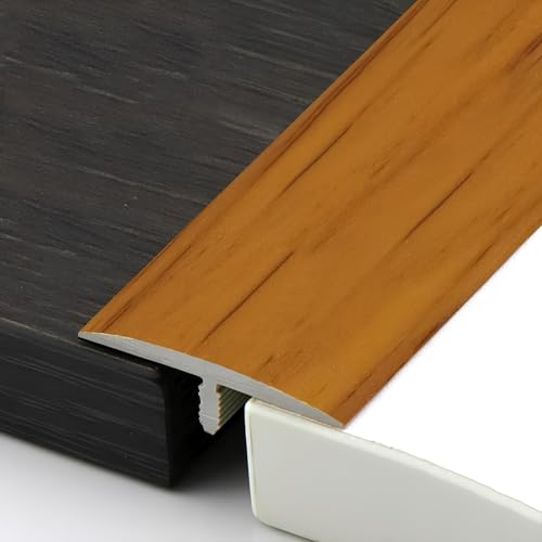 90cm Holzmaserung-Bodenbelag-Randstreifen, PVC- Übergangsleiste Boden, Geeignet Für Fliesen, Holzböden Und Teppiche(Yellow Teak) von HAOKKV