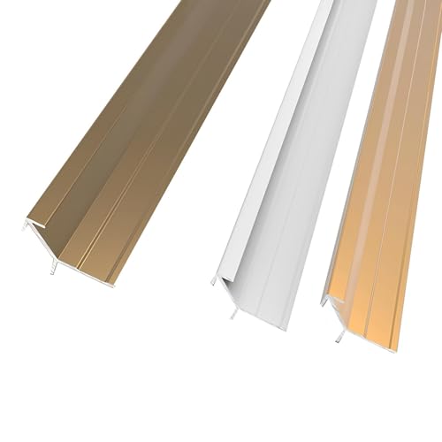 Aluminium-Boden Übergangsleiste, Abdeckleisten T-Profil, Dicke Ca. 1 Mm Schwellenrampen Für Türschwellenreduzierer Türkantenleiste(Black,0.8cm/0.31in) von HAOKKV