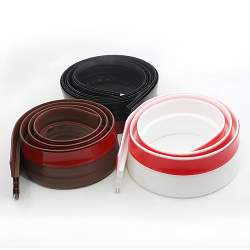 Bodentür-Trennleiste – Türleiste, Türbodenverkleidungsübergang, Für Außen- Und Innentüren, Fensterblocker, Kaltluft, Selbstklebend 80cm(Gray,4cm/1.57in) von HAOKKV