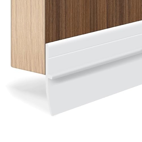 Bodenübergangsleiste, Selbstklebende Bodenkantenleiste, PVC Schwellenabdeckung Für Türöffnungen, Türzugstopper Für Die Unterseite Von Türen 100cm(Gray,7.5cm) von HAOKKV