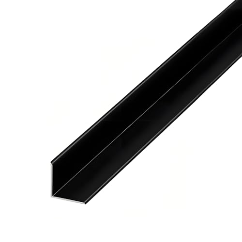 Eloxierte Aluminium-Übergangsschienen – 15 X 15 Mm, Bodenkantenprofil, TMW-Profile, Werten Sie Ihr Zuhause Oder Büro Mit Perfekten 90-Grad-Winkeln Auf(Black,15mm) von HAOKKV
