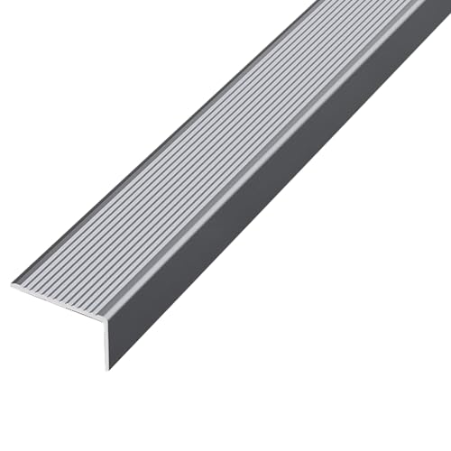 Schwellenübergangsleiste, Aluminium - Abdeckleiste – 90 cm, Bodenkantenleistenverbindung, Geeignet Für Türschwellenleisten/Rampenkantenleisten(Gray,30mm) von HAOKKV