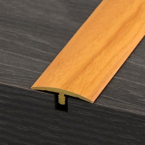 Übergangsleiste Boden Selbstklebend PVC Abdeckleiste Holzmaserungsdesign Übergangsprofil Laminat Für Unebene Böden Mit Höhen Bis Zu 6mm(Red Oak) von HAOKKV