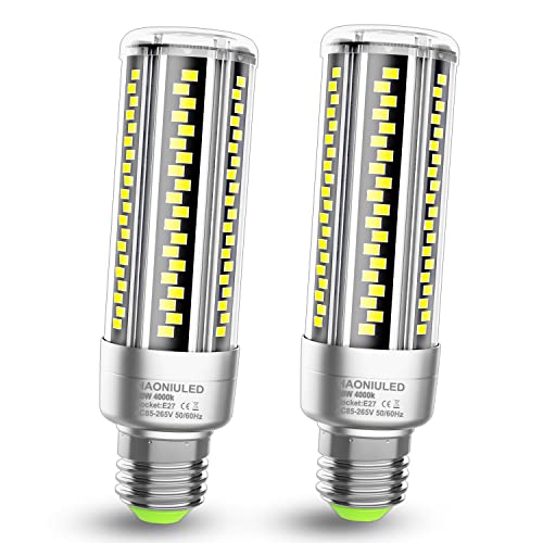 HAONIULED Superhelle E27 LED Lampe, 20W (ersetzt 200W Glühlampe), 4000K Neutralweiß 2500Lm, 360° Abstrahlwinkel, LED E27 Birne, Nicht Dimmbar, LED Leuchtmittel, 2er Pack von HAONIULED