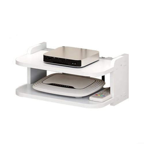 WiFi-Router-Aufbewahrungsbox, stanzfreie Wohnzimmer-TV-Wand-Set-Top-Box-Rack-Router-Aufbewahrungsbox (30 cm)(30 cm) von HAONIY