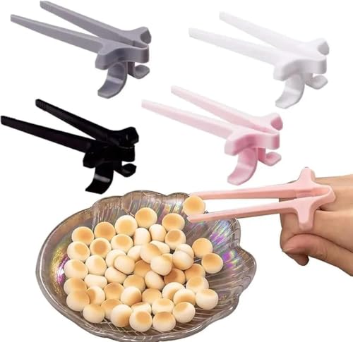 4 Stück Fingerstäbchen für Gamer, Hand-Free Snack Finger Chopsticks, Fingerstäbchen Chopsticks Ess Snack, Gamer-Kunststoff-Snack-lebensmittelzangenklemmen Faule Hilfsstäbchen von HAOQIAGA