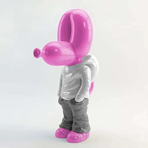 HAOSEM Nordic Balloon Dog Statue Jeff Junior Street Art Sculpture Home Decoration Animal Doll Sculpture Craft Room Ornament Gifts von HAOSEM