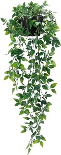 HAOSHICS Künstliche Hängepflanze Mandala Rebe Fake Topfpflanze für Innen- und Außendekoration (1) von HAOSHICS