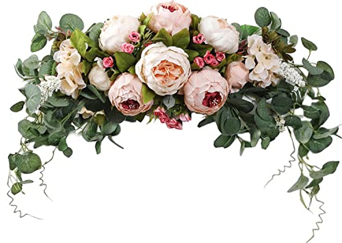 HAOSHICS Künstliche Pfingstrosen-Girlande aus Kunstseide, bunt, gemischte Frühlingsblumen-Girlande mit Pfingstrose für Hochzeitsbogen Tischdekoration zum Aufhängen, Heimspiegel, Wanddekoration HAOSHICS Künstliche Pfingstrosen-Girlande aus Kunstseide, bunt, gemischte Frühlingsblumen-Girlande mit Pfingstrose für Hochzeitsbogen Tischdekoration zum Aufhängen, Heimspiegel, Wanddekoration von HAOSHICS