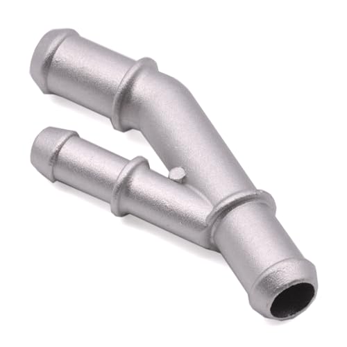 HAOTOM 1.8T Motor Aluminium Kühlmittel Y Schlauch Rohr Flansch Verbinder Für A3 TT Für VW Golf 4 Jetta Für Bora Für Seat Cordoba Ibiza 1J0121087E von HAOTOM