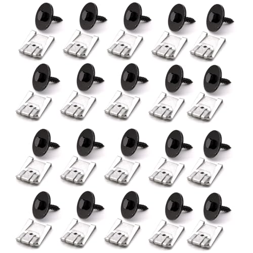 HAOTOM 20X Unter der Motorabdeckung Unterbodenschutz Clips Unterfahrschutz Schrauben Karosserie Metall Blechschraube Für Mercedes-Benz A B C E S-Klasse CLA CLK CLS GLA GLC GLE GLS SL SLK 0019906036 von HAOTOM