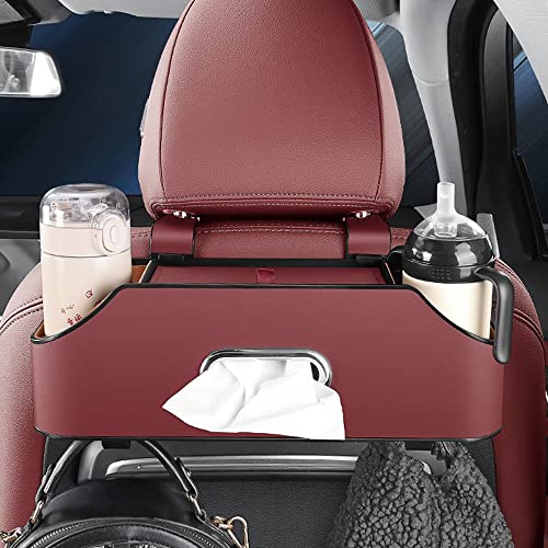 HAOTULE Neue Auto Kopfstütze Rücksitz Multifunktionale Aufbewahrungsbox Trennwand Design mit Getränkehalter Taschentuchbox Kopfstützenhaken Geeignet für Kinder und Erwachsene Auto Reise Zubehör (Rot) HAOTULE Neue Auto Kopfstütze Rücksitz Multifunktionale Aufbewahrungsbox Trennwand Design mit Getränkehalter Taschentuchbox Kopfstützenhaken Geeignet für Kinder und Erwachsene Auto Reise Zubehör (Rot) von HAOTULE