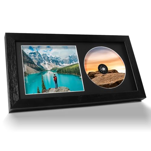 HAOWANWW CD-Musikalbum-Abdeckrahmen – schwarzes Massivholz mit weißem Passepartout zum Ausstellen und Hören – Show Disc, Box oder signierte CD – Home Gallery Office Wall Decor HAOWANWW CD-Musikalbum-Abdeckrahmen – schwarzes Massivholz mit weißem Passepartout zum Ausstellen und Hören – Show Disc, Box oder signierte CD – Home Gallery Office Wall Decor von HAOWANWW