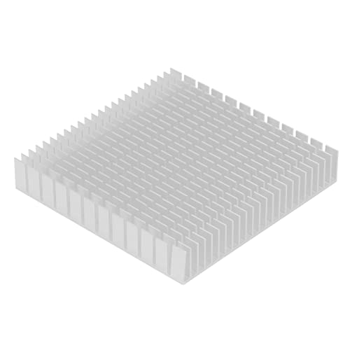 Kühlkörpermodul, 120 mm x 120 mm x 20 mm Universal-Aluminium-Kühlkörper mit hoher Leistung für Leiterplatte für Transistor(Weiß) von HAOX