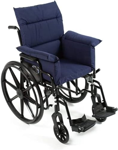 Rollstuhlzubehör, integriertes Rollstuhlkissen mit Rückenstütze, waschbar, druckreduzierendes Rollstuhlkissen aus Polyester/Baumwolle, B, Einheitsgröße von HAOXINGXIN