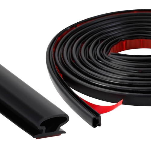 10M x 10mm Türdichtung Dichtungsband Selbstklebend,Haustür Dichtung,Türdichtung Selbstklebend,Fensterdichtung Selbstklebend.Dichtungsstreifen Dichtungsgummi Door Seal (Schwarz) von HAOYULUO