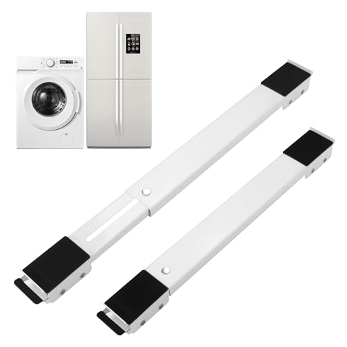 2 Stück Waschmaschinen Untergestell,einstellbar MöBelroller Easymove,Mit Anti-Rutsch-Gummi Washing Machine Stand,Geeignet für Waschmaschinen,Kühlschränke,Sofas,Schränke.Belastbar bis 300 kg (Weiß) 2 Stück Waschmaschinen Untergestell,einstellbar MöBelroller Easymove,Mit Anti-Rutsch-Gummi Washing Machine Stand,Geeignet für Waschmaschinen,Kühlschränke,Sofas,Schränke.Belastbar bis 300 kg (Weiß) von HAOYULUO