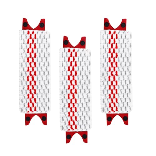3 Stück für Vileda Bodenwischer Ersatzbezug Set,für Vileda Ultramax Ersatzbezug,46x13cm für Vileda Wischmopp Ersatzbezug,Aus Mikrofaser,Zum Entfernen von Flecken auf harten und empfindlichen Böden von HAOYULUO